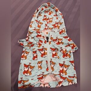 Fox Print Hooded Dog Jacket MeUndies